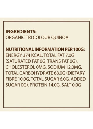 Organic Tri Color Gluten Free Quinoa 340grams - view 3