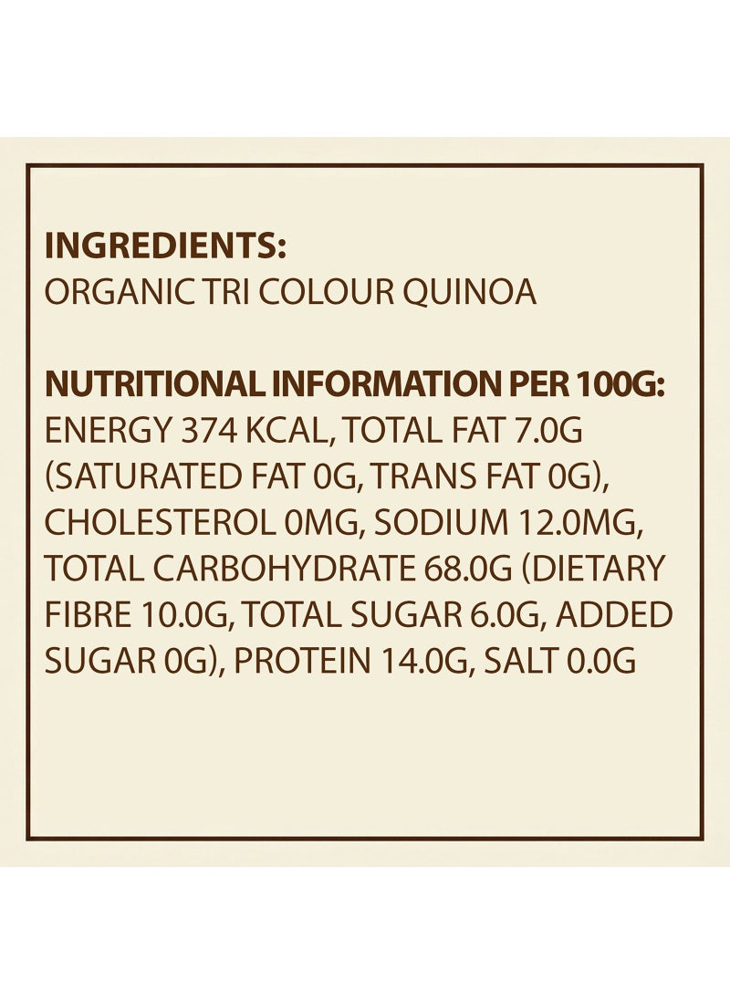 Earth's Finest Organic Tri Color Gluten Free Quinoa 340grams - Image 3