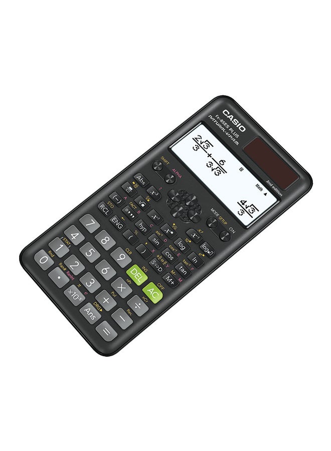 كاسيو آلة حاسبة علمية بشاشة سعة 12 رقماً طراز Fx-85Es Plus أسود/رمادي/أرجواني - Image 2