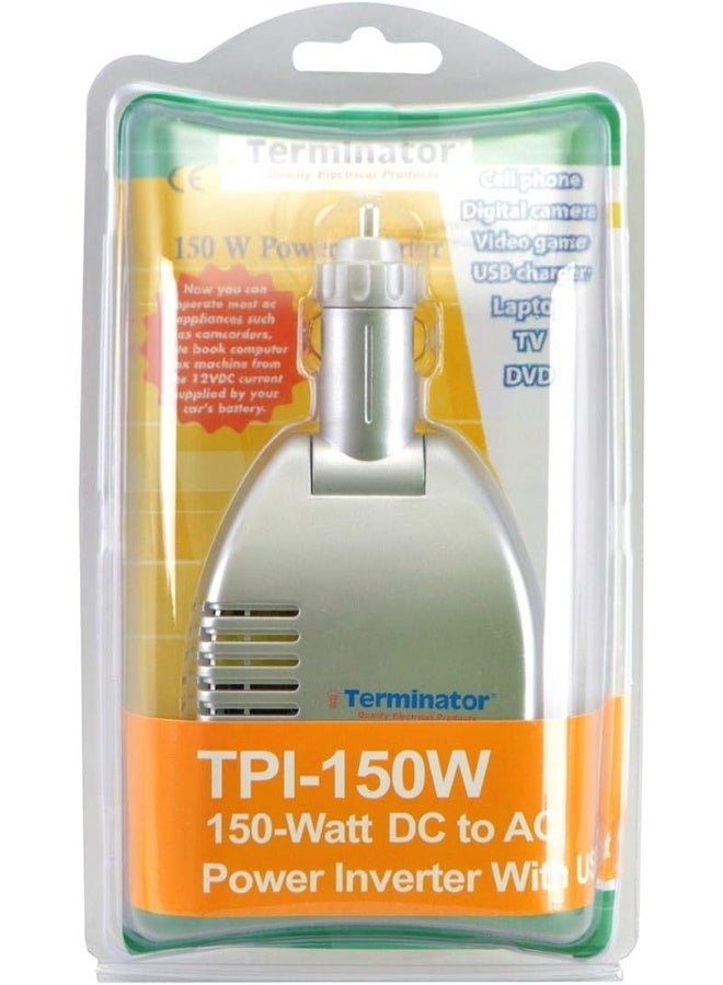 Terminator DC-AC Power Inverter With USB Port Grey - Image 3