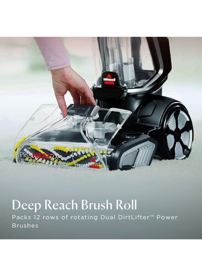 بيسيل بيسل ProHeat 2X Revolution Cleanshot 2066E – مكنسة كهربائية عمودية بتقنية HeatWave، إزالة قوية للبقع، وزن 10 كجم، مثالية للبقع الصعبة والتنظيف العميق | مع ضمان سنتين من بيسل 3.7 L 800 W 2066E أسود/ أصفر - Image 5