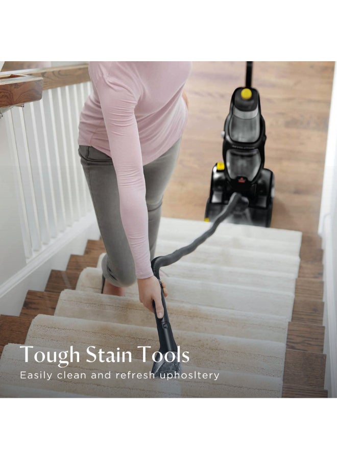 بيسيل بيسل ProHeat 2X Revolution Cleanshot 2066E – مكنسة كهربائية عمودية بتقنية HeatWave، إزالة قوية للبقع، وزن 10 كجم، مثالية للبقع الصعبة والتنظيف العميق | مع ضمان سنتين من بيسل 3.7 L 800 W 2066E أسود/ أصفر - Image 5