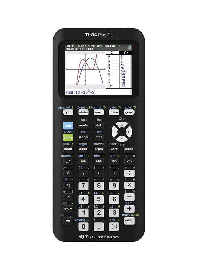 TEXAS INSTRUMENTS Ti-84 Plus CE-T Graphing Calculator Black