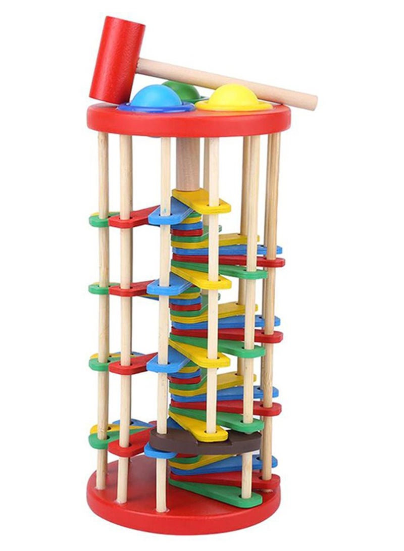 يوسو لعبة باوندينج خشبية صديقة للبيئة ومتعددة الألوان قوية ومتينة - Image 1