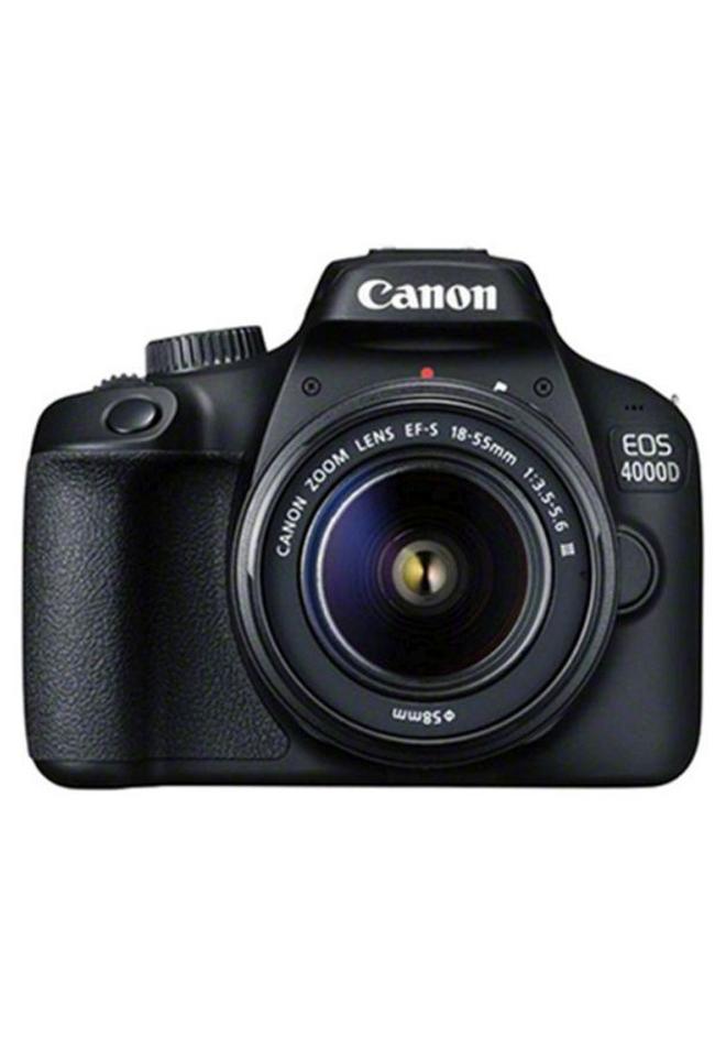 Canon EOS 4000D DSLR With EF-S 18-55mm F/3.5-5.6 III Lens 18MP Built-In Wi-Fi Black - Image 1
