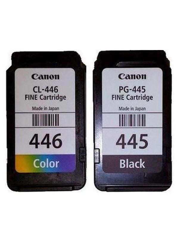Canon Pack of 2 Canon Pixma 445/446 Ink Cartridge Set Tri Colour & Black - Image 1