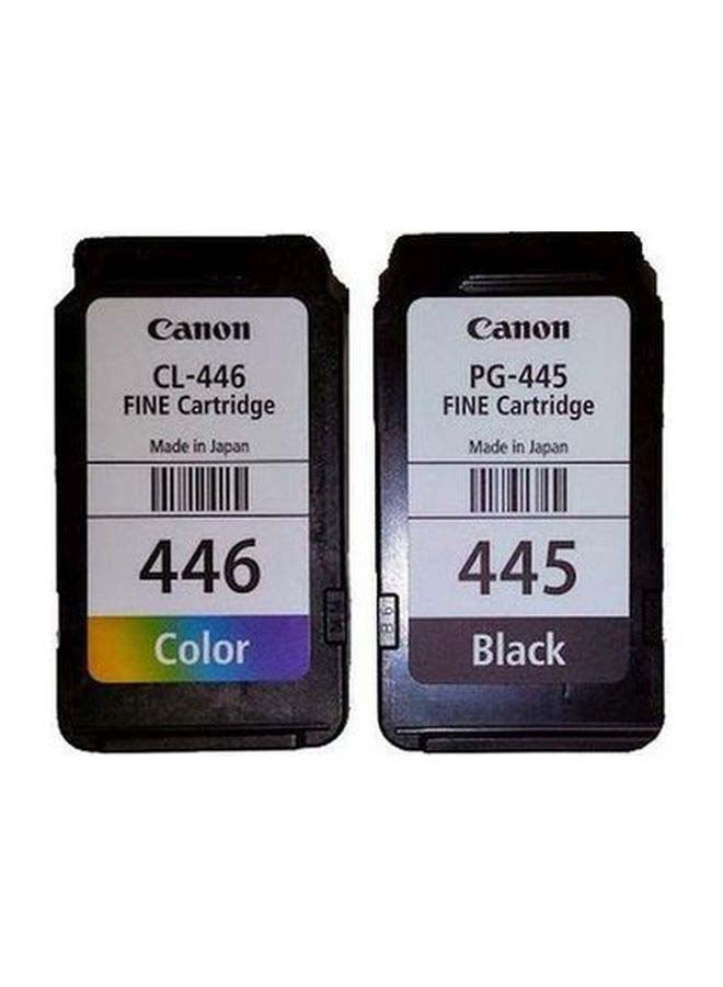 Canon Pack of 2 Canon Pixma 445/446 Ink Cartridge Set Tri Colour & Black - Image 1