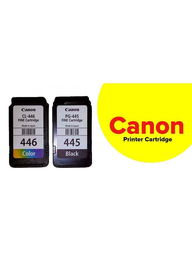 Canon Pack of 2 Canon Pixma 445/446 Ink Cartridge Set Tri Colour & Black - Image 2