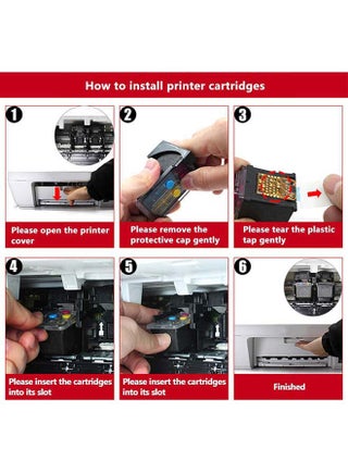 Pack of 2 Canon Pixma 445/446 Ink Cartridge Set Tri Colour & Black - view 3