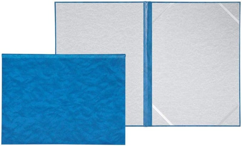 FIS A4 Certificate Folder with Vinyl Cover - Blue, Padded One Side Blue - Image 1