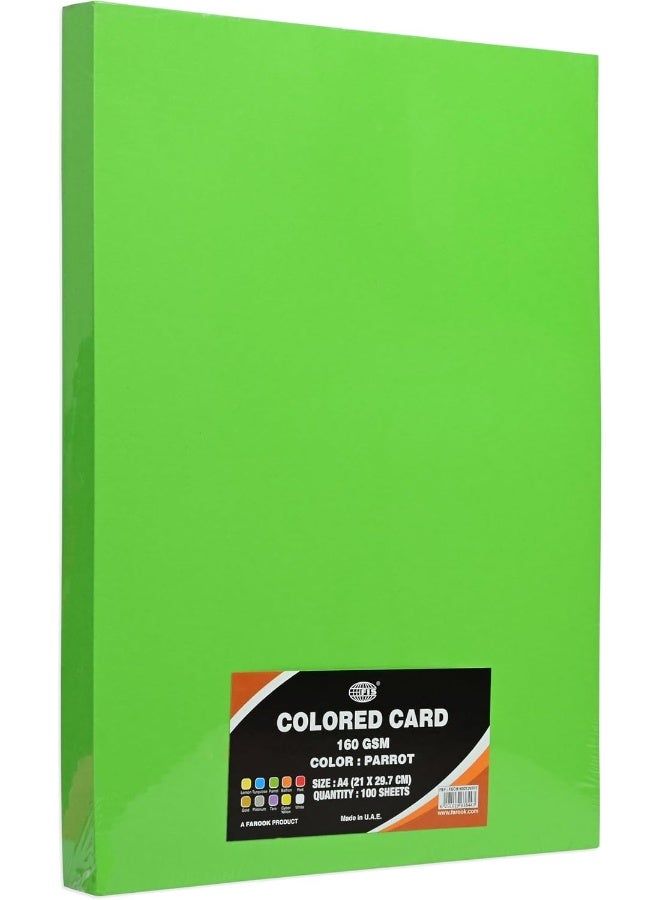FIS Colored Cards, A4 Size, Parrot Color, 100 Sheets - Image 4
