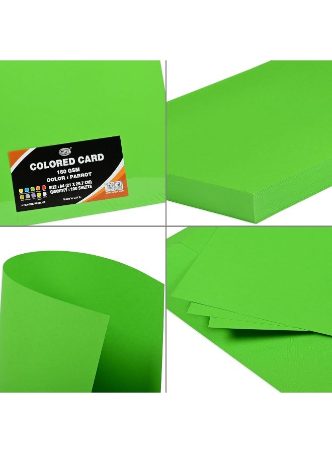FIS Colored Cards, A4 Size, Parrot Color, 100 Sheets - Image 3