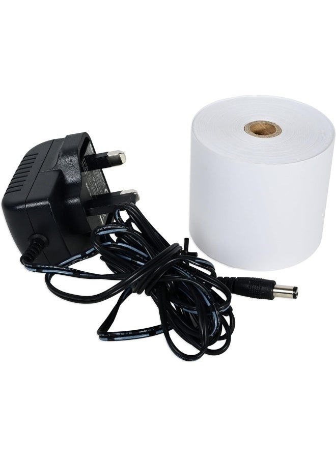 FIS 2 Color Printing Calculator with Paper Roll & AC Adapter, 12 Digits, Black Black - Image 3