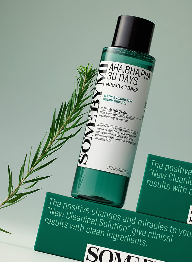 AHA BHA PHA 30 Days Miracle Toner 150ml - https://f.nooncdn.com/p/pnsku/N18613830A/45/_/1714559291/9ceee2c9-ba73-463a-af26-c1293e3e412f.jpg?width=original