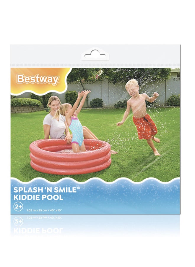 Bestway Splash 'n Smile Kiddie Pool 102x102x25cm - Image 1