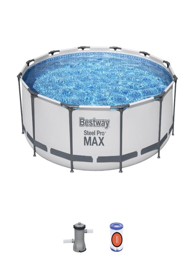 Bestway - Steel Pro Frame Pool Set+filter Pump 2656260 366x100cm - Image 1