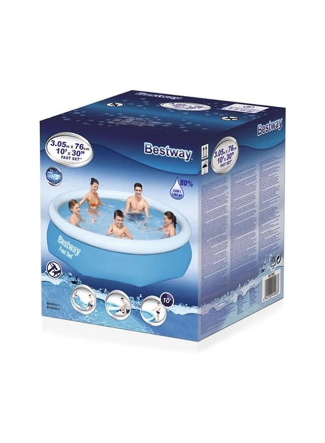 Bestway Outdoor Fast Pool Set For Backyard - Blue/White