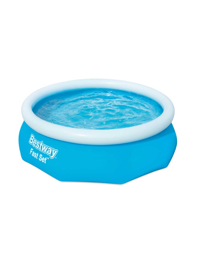Bestway Outdoor Fast Pool Set For Backyard - Blue/White 305x305x76cm - Image 3