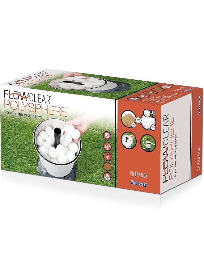 Bestway Flowclear Polysphere Filtration Filter Material for Above Ground Pool Sand Filter Pumps  - Image 5