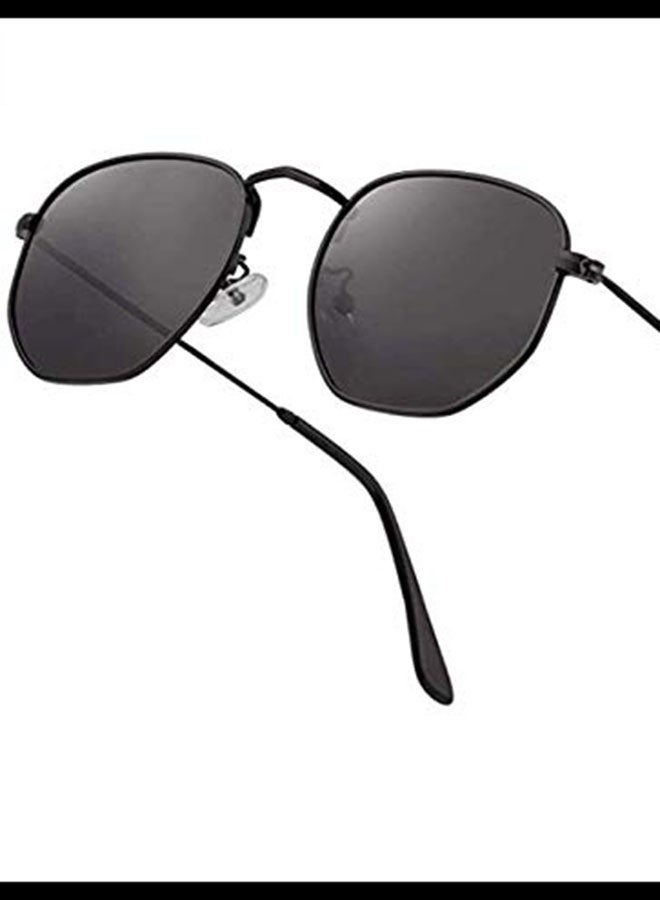 Styled Men's Sunglasses UV Protection Stainless Steel Hexagon - Image 2