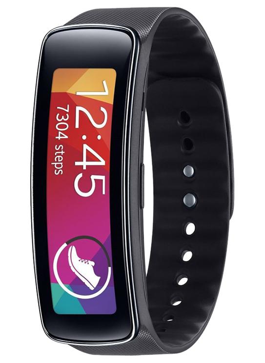 Samsung Gear Fit Fitness Tracker Black/Silver - Image 1