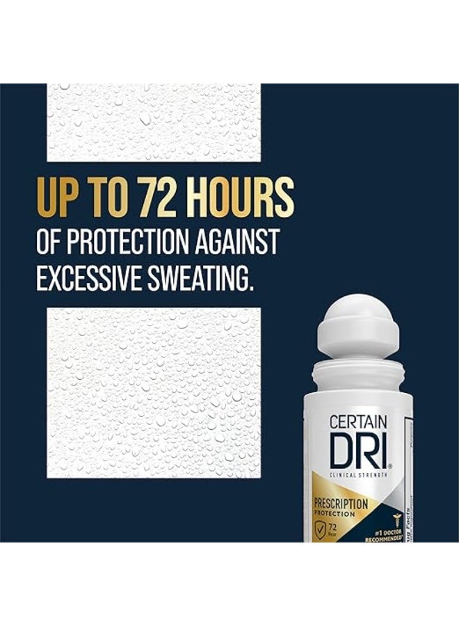 CERTAIN DRI Prescription Strength Clinical Antiperspirant Roll On 35Ml Packaging May Vary  - Image 3