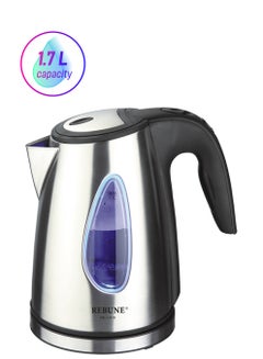 ريبون غلاية كهربائية سعة 1.7 لتر 1.7 L RE-1-010 أسود/ فضي 