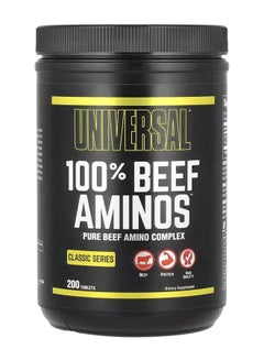 UNIVERSAL NUTRITION 100% Beef Aminos Pure Beef Amino Complex 200 Tablets 