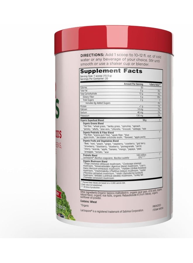 COUNTRY FARMS Super Greens, Alkalizing Formula, Berry, 10.6 oz  - Image 2