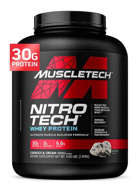 Nitro Tech Whey Peptides Protein - Cookies And Cream - 1.81 Kg
