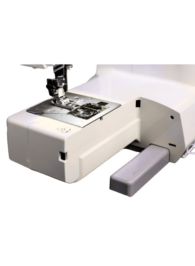 JAGUAR Jaguar DQS 405 Computerized Sewing and Quilting Machine – 500 Stitches, DQS Threading System, Bonus Quilting Pack, White/Grey 405 White/Grey  - Image 4
