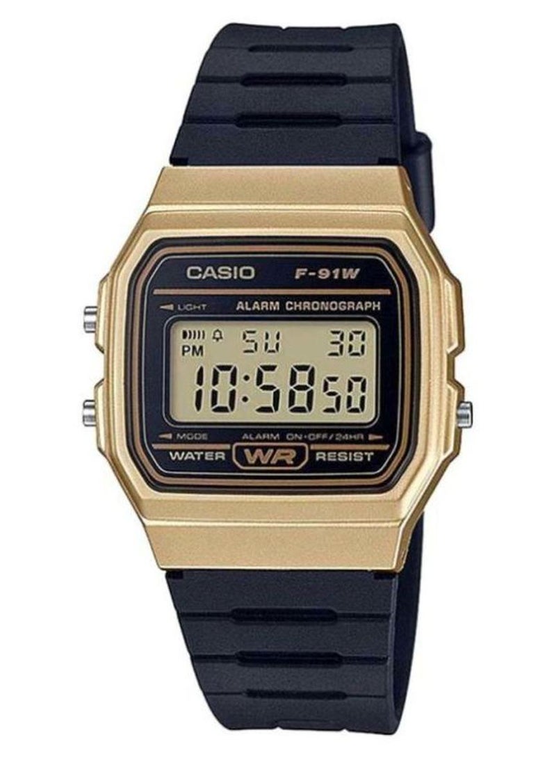 CASIO Men's Vintage Series Water Resistant Digital Watch F-91WM-9A - 38 mm - Black - Image 1