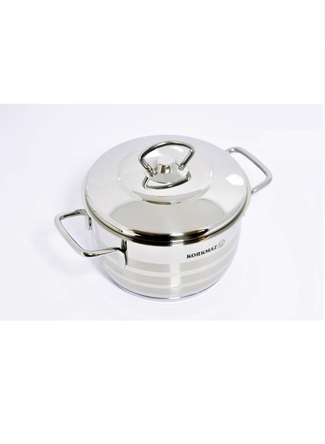 كوركماز مجموعة أدوات الطهي أسترا من 9 قطع فضي - Image 2