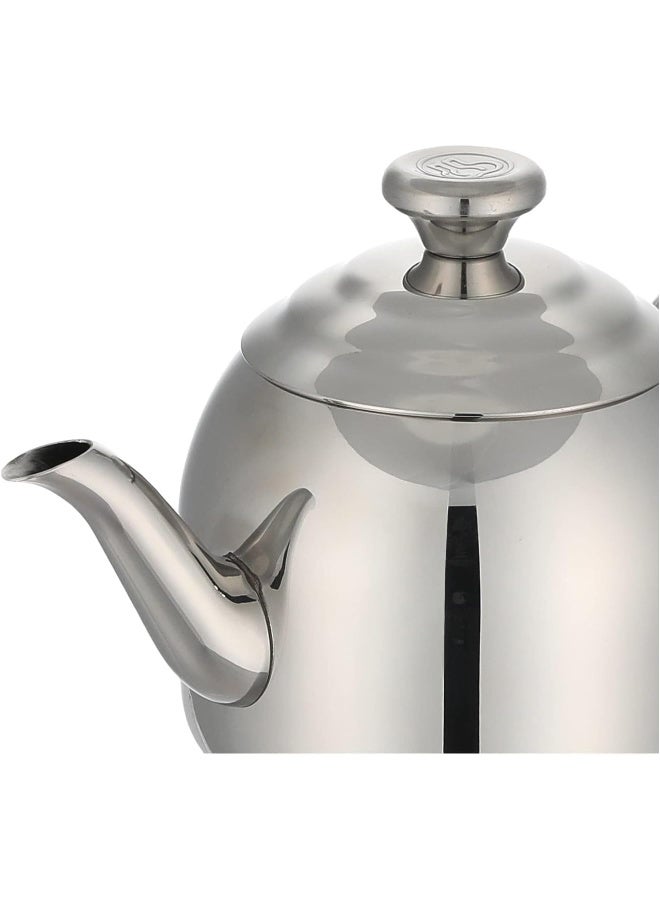 Korkmaz Droppa Teapot Silver 0.9Liters  - Image 4