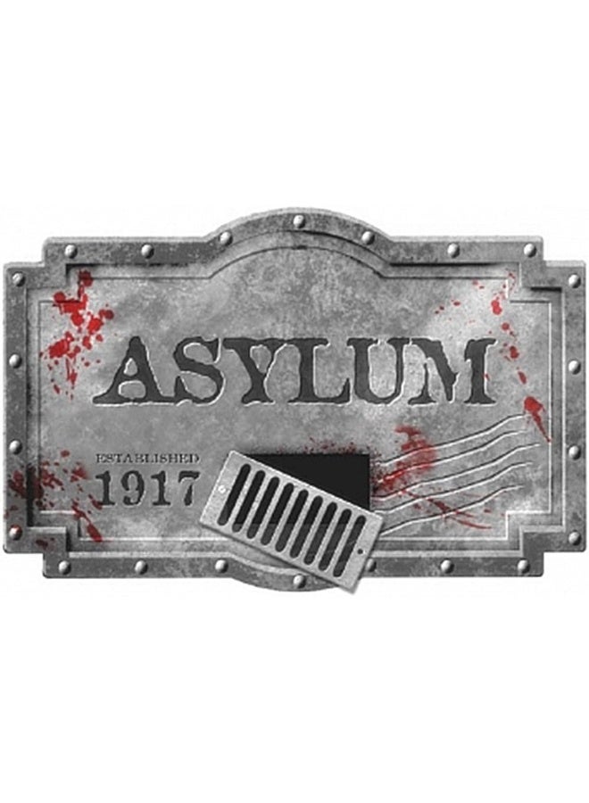 أمسكان لافتة ستيروفوم مطبوع عليها "Asylum" - Image 2