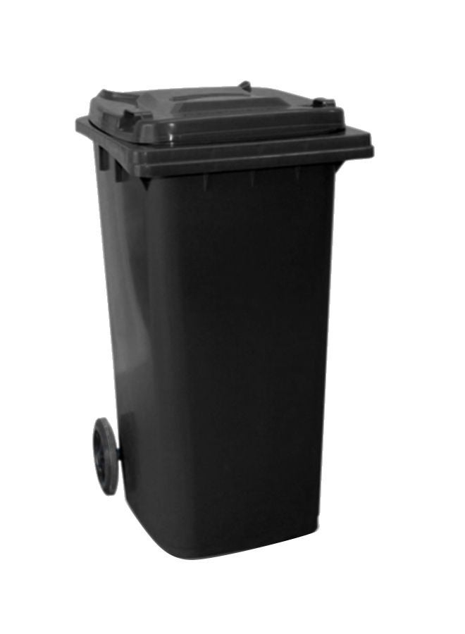 ALMUFARREJ - Trash Can With Wheels Black 120Liters - Image 1