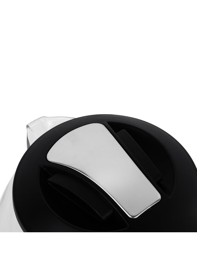GEEPAS - 1.8 liter Electric Glass Kettle| Boil Dry Protection and Automatic Cut-Off | Perfect for Boiling Water, Milk, Tea| 1500 W Cool Touch Handle, Rotational Base, and Easy Clean Wide Opening| 2 Years Warranty 1.8 L 1500 W GK9901B Dark Brown/Clear - Image 1