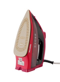 GEEPAS Digital Steam Iron| Dry and Steam Iron Box with Digital Temperature Control and Auto Shut Off Function| Compact and Handy Design| Suitable for All Kinds of Fabric| Anti-Drip and Anti-Calc System| 2 Years Warranty 350 ml GSI7813 Red/Black  - Image 3