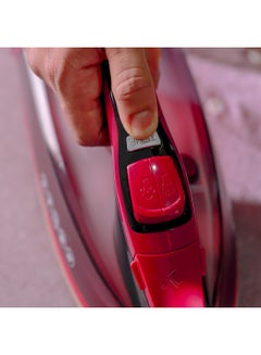 GEEPAS Digital Steam Iron| Dry and Steam Iron Box with Digital Temperature Control and Auto Shut Off Function| Compact and Handy Design| Suitable for All Kinds of Fabric| Anti-Drip and Anti-Calc System| 2 Years Warranty 350 ml GSI7813 Red/Black  - Image 4