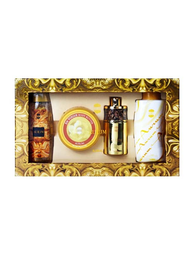 طقم هدايا أوروم (Aurum Spray 75ml, Aurum Body Butter 200gm, Aurum Shower Gel 200ml & Aurum Powder 100gm) - pnsku/N18913629A/45/_/1721647928/8745936c-d586-440d-8b8b-2c9be006efb2