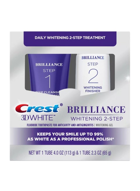 3D White Brilliance Toothpaste And Deep Cleansing Whitening Gel System 113gr + 65grams