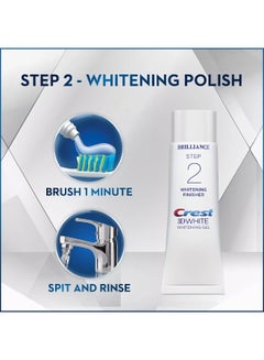 Crest 3D White Brilliance Toothpaste And Deep Cleansing Whitening Gel System 113gr + 65grams  - Image 4