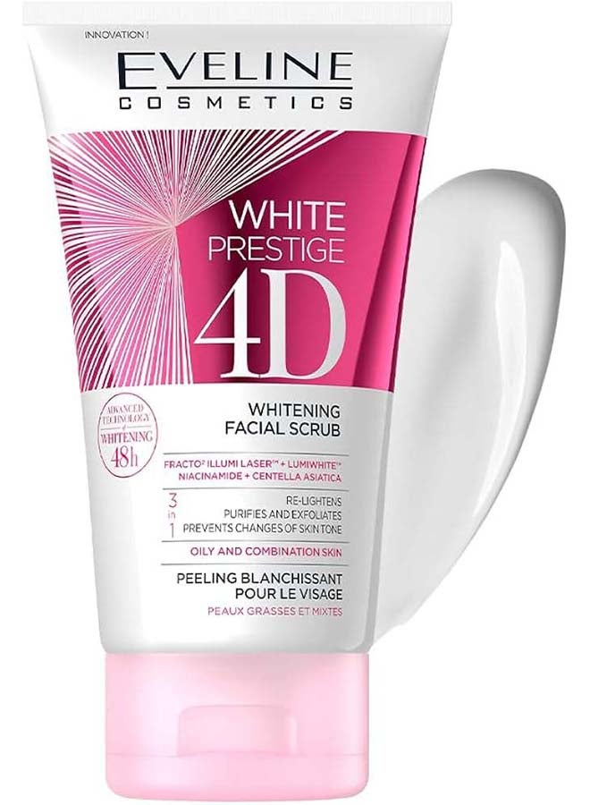 إيفلين كوزماتيكس مقشر ومبيض الوجه وايت برستيج 4 دي 150ملليلتر