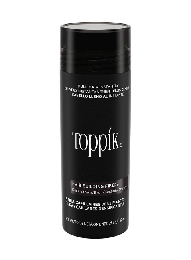 Toppik Hair Building Fibers Dark Brown Hair Color 27.5 Grams Dark Brown 27.5grams  - Image 1