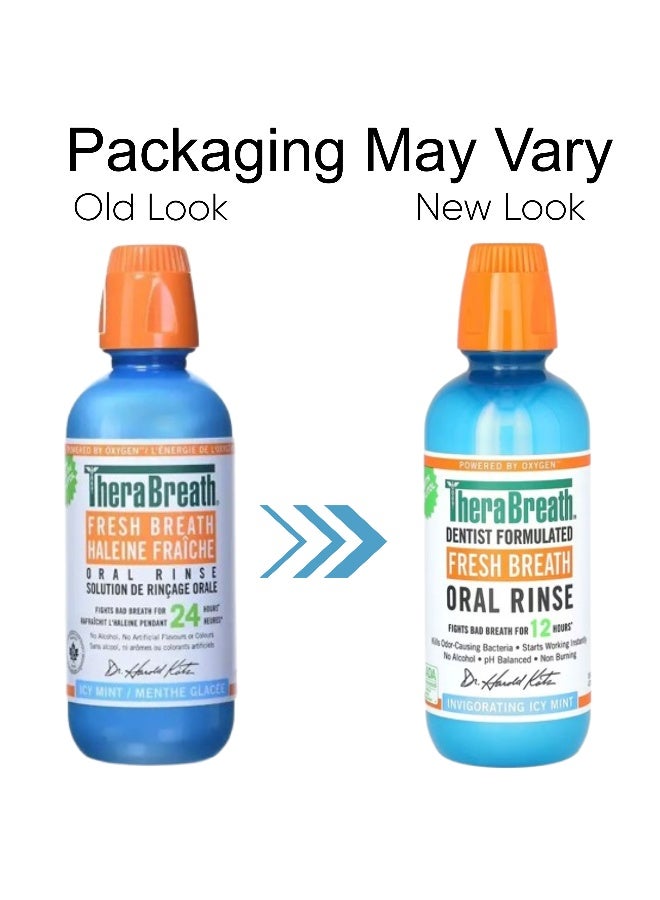 TheraBreath Fresh Breath Oral Rinse, Invigorating Icy Mint, 16 fl oz Packaging May Vary 473ml  - Image 5