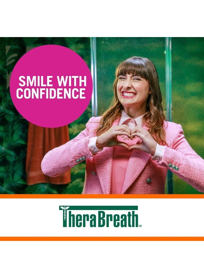 TheraBreath Fresh Breath Oral Rinse, Invigorating Icy Mint, 16 fl oz Packaging May Vary 473ml  - Image 2