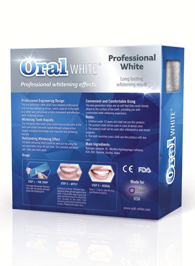 Oral White Professional Teeth Whitening Strips White - Image 2