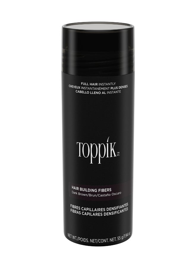 Toppik Hair Building Fibers Dark Brown Hair Color 55 Grams 55grams  - Image 1