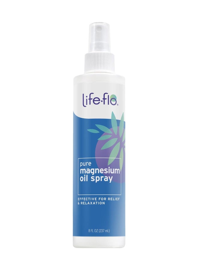 Life-flo Pure Magnesium Body Oil Spray White 237ml  - Image 1