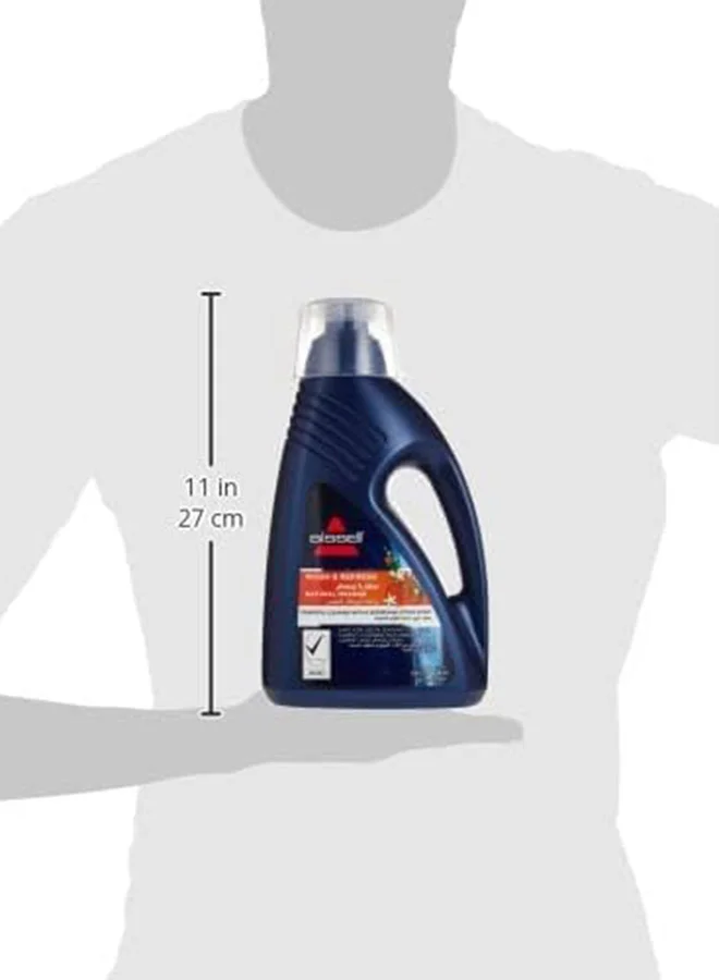 Bissell Wash & Fresh Natural Orange Carpet Cleaner – Fresh Citrus Scent, Powerful Stain Removal, Safe for Carpets & Upholstery, Ideal for Deep Cleaning